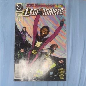 DC Comics Legionnaires Issue with Purple and Black Cover